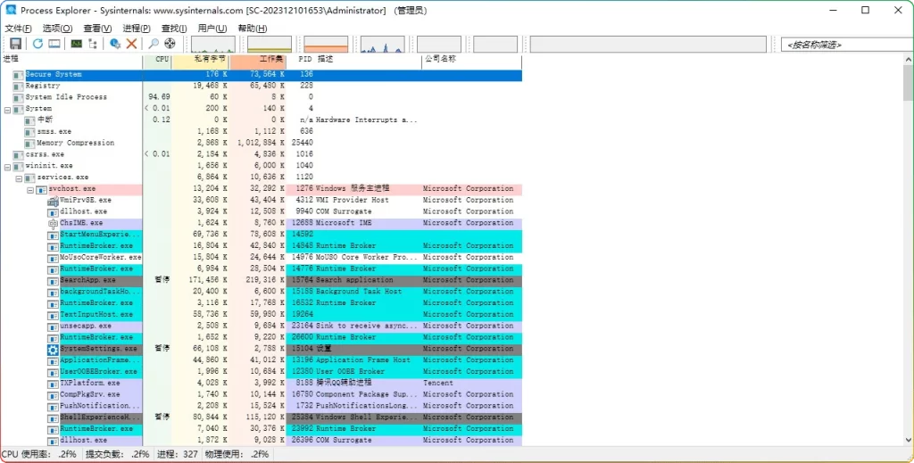 图片[1]-Process Explorer v17.09 汉化版 | 进程管理工具-资源汇集