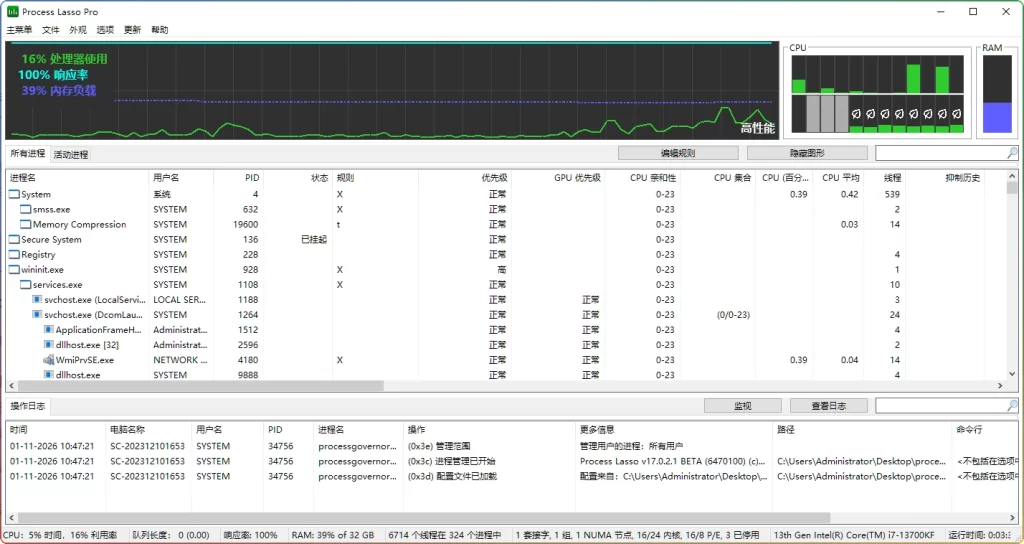 图片[1]-Process Lasso v17.0.2.1 | 专业电脑系统优化工具-资源汇集