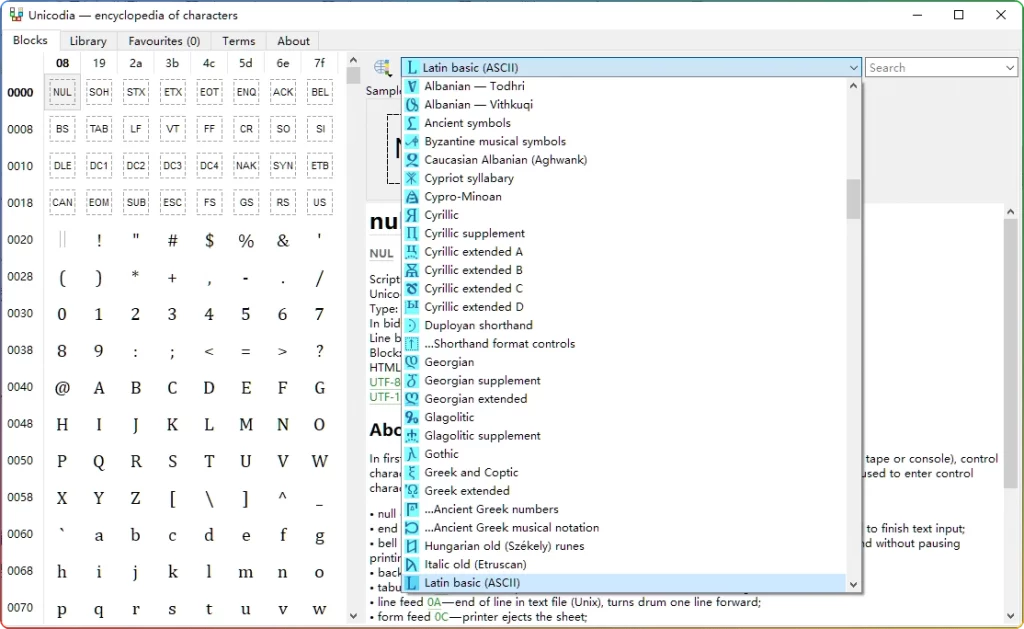 图片[1]-Unicodia 3.0.8 绿色版 | 实用 Unicode 字符查询工具-资源汇集