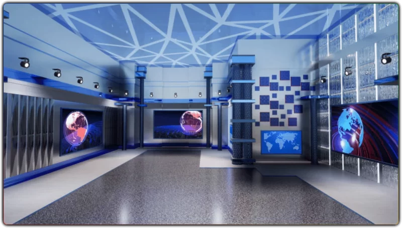 虚拟演播厅绿幕背景 - 官方高清素材 (直播网课专用)-资源汇集