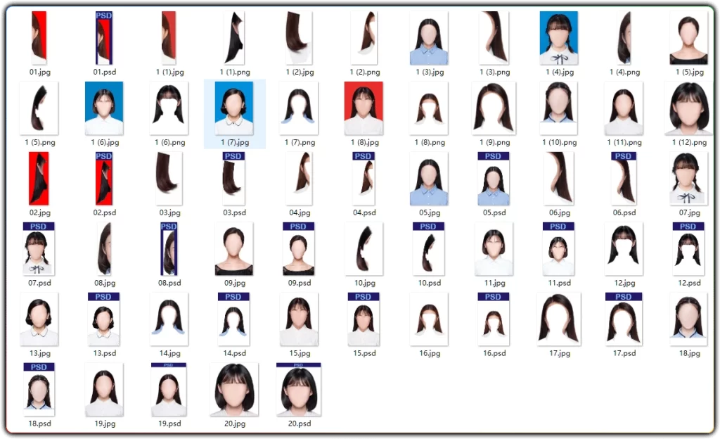 图片[2]-证件照 PSD 素材 - 500 款全套可编辑源码-资源汇集