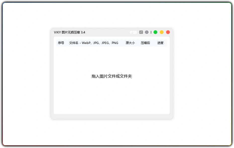 图片[1]-VIKY 图片批量无损压缩 v3.4 - 拖拽批量无损压缩图片工具-资源汇集
