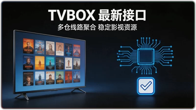 TVBOX 最新接口 - 多仓线路聚合 稳定影视资源-资源汇集