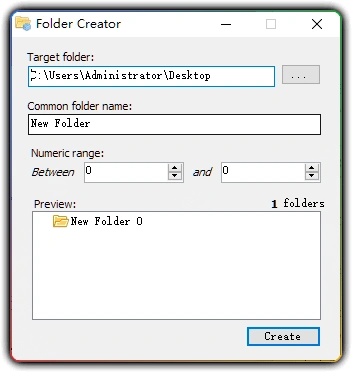 图片[1]-Folder Creator v1.0 - 批量创建文件夹工具-资源汇集