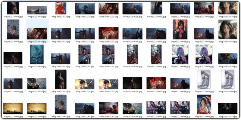 wlop2022 鬼刀壁纸 – 高清电脑壁纸打包下载 (81P)-资源汇集