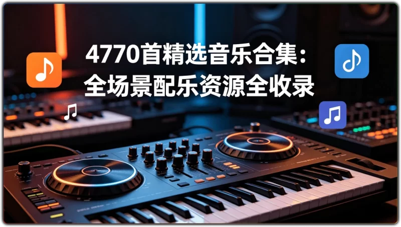 4770 首精选音乐合集 | 影视BGM纯音乐素材全收录-资源汇集