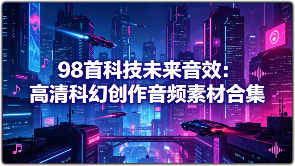 图片[1]-98首科技未来音效素材丨高清视频剪辑专用配乐合集-资源汇集