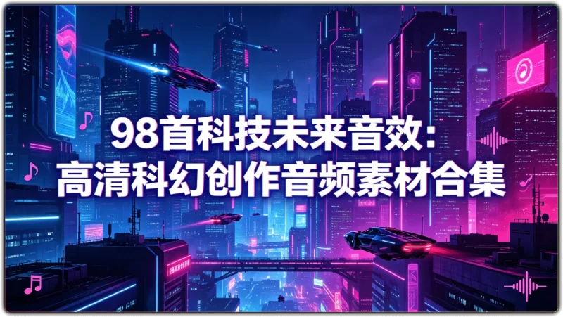 98首科技未来音效素材丨高清视频剪辑专用配乐合集-资源汇集