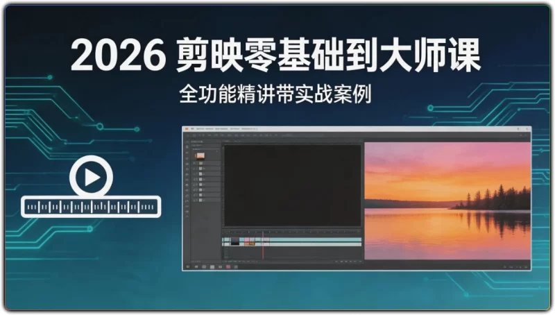 2026 剪映零基础到大师课 | 全功能精讲带实战案例-资源汇集