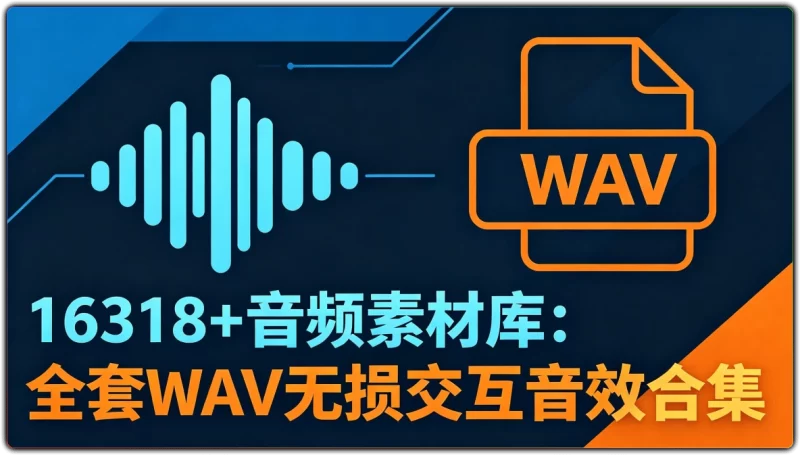 16318+UI界面音频素材库:高品质UI交互音效素材-资源汇集