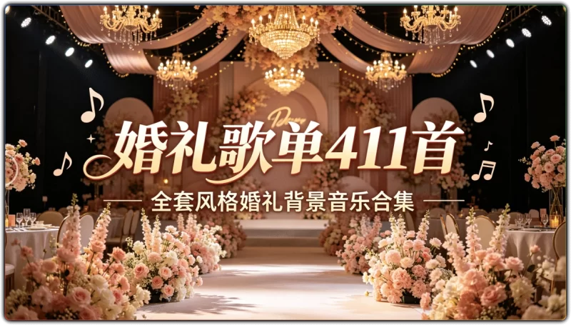 411首全套婚礼背景音乐丨中式西式婚礼通用歌单-资源汇集
