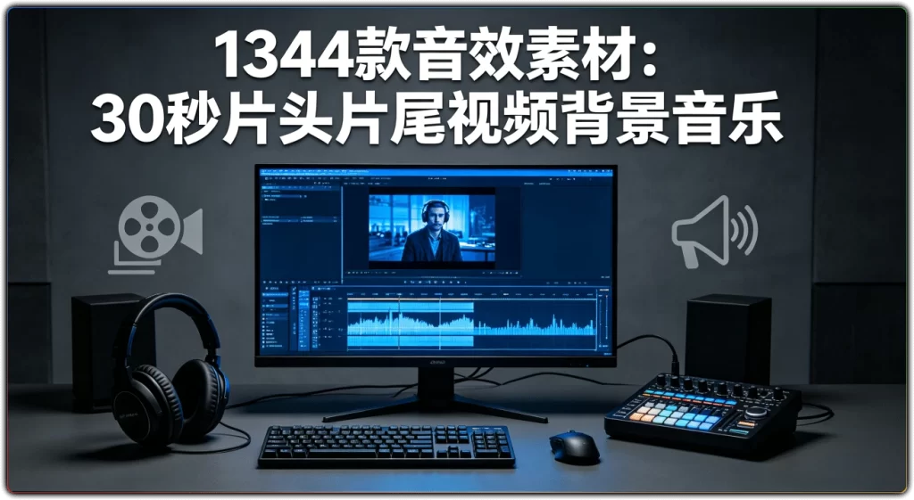 图片[1]-1344款片头片尾音效素材|短视频剪辑专用30秒配乐-资源汇集