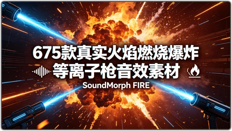 SoundMorph FIRE火焰燃烧爆炸音效素材|游戏影视高清特效音-资源汇集