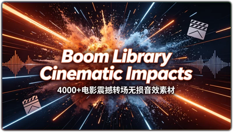 Boom Library电影转场音效素材丨4000+影视无损转场音效合集-资源汇集