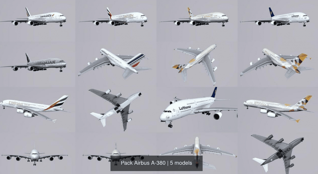 图片[2]-Planes 3D Models丨多格式飞机3D模型客机战斗机直升机素材-资源汇集
