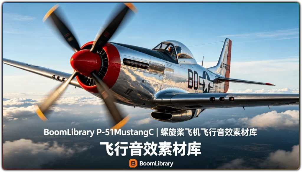 图片[1]-BoomLibrary P-51MustangC | 螺旋桨飞机飞行音效素材库-资源汇集