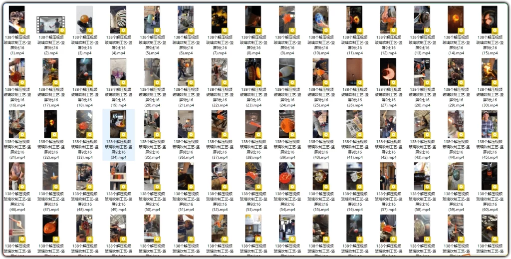图片[2]-玻璃吹制工艺解压素材丨138个竖屏视频合集-资源汇集