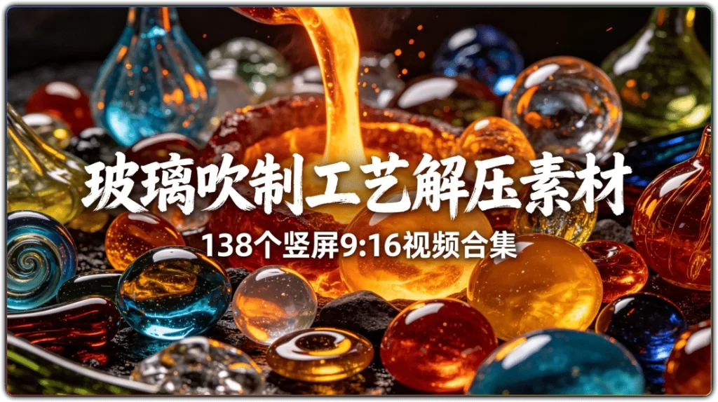 图片[1]-玻璃吹制工艺解压素材丨138个竖屏视频合集-资源汇集
