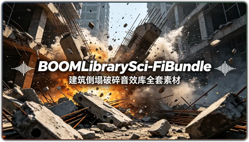 BOOMLibrarySci-FiBundle丨建筑倒塌破碎音效库全套素材-资源汇集