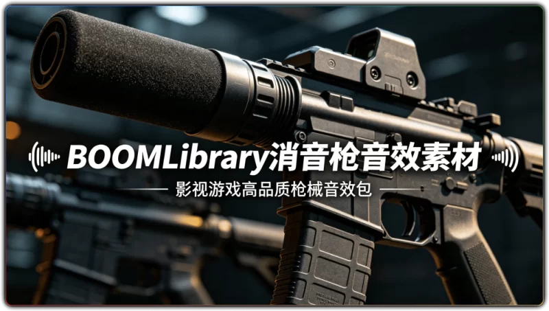 BOOMLibrary 消音枪音效素材 | 影视游戏高品质枪械音效包-资源汇集