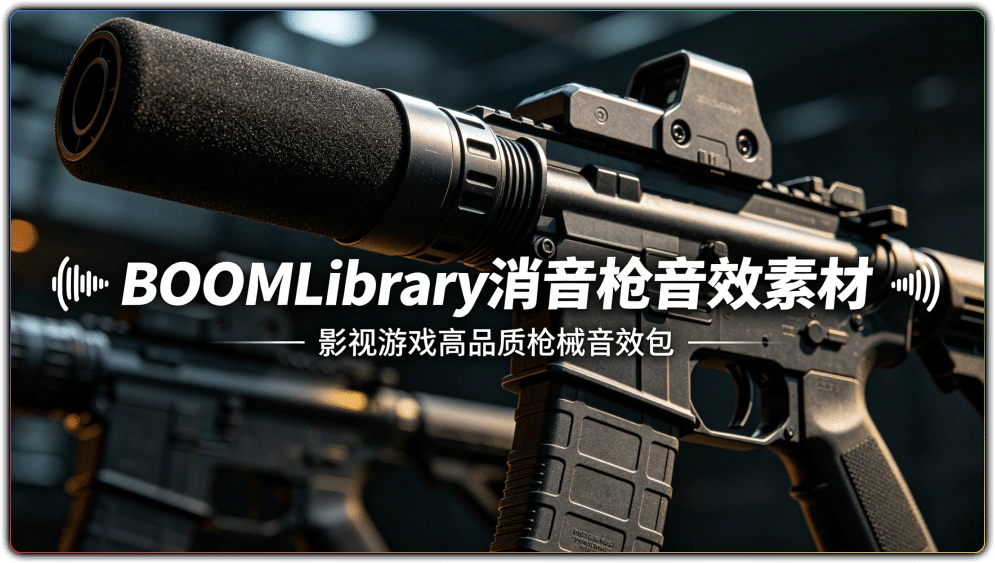图片[1]-BOOMLibrary 消音枪音效素材 | 影视游戏高品质枪械音效包-资源汇集