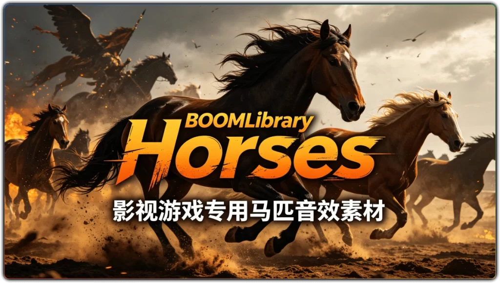 图片[1]-BOOMLibraryWildcatsTigersLions | 影视游戏专用高清马匹配音素材-资源汇集