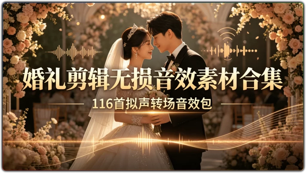 图片[1]-婚礼剪辑无损音效素材合集丨116首拟声转场音效包-资源汇集