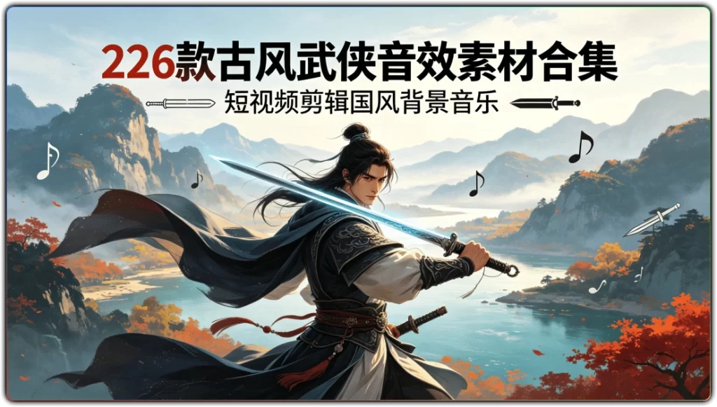 图片[1]-226款古风武侠音效素材合集丨短视频剪辑国风背景音乐-资源汇集