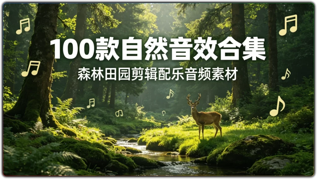 图片[1]-100 款自然音效合集丨森林田园剪辑配乐音频素材-资源汇集