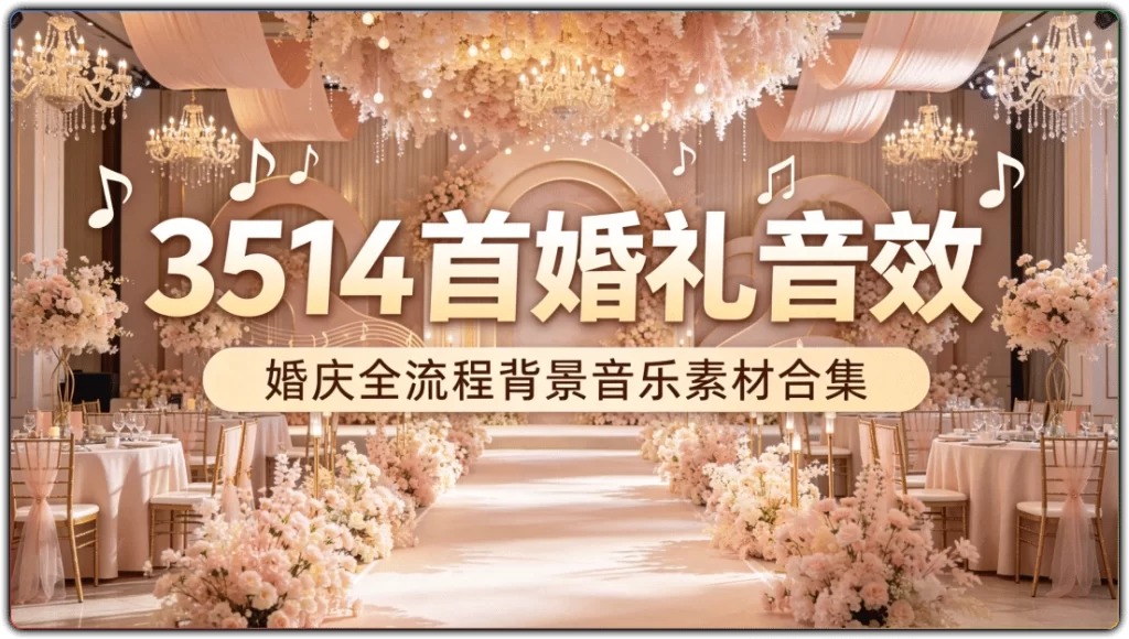 图片[1]-3514 首婚礼音效丨婚礼配乐全套素材大全-资源汇集