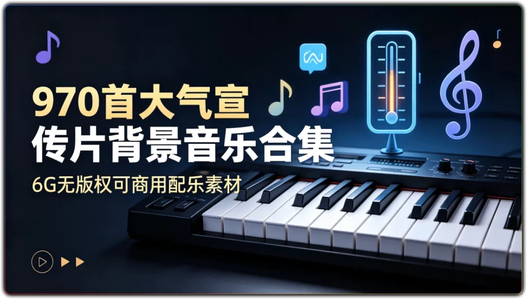 图片[1]-970首大气宣传片背景音乐合集 | 6G无版权可商用配乐素材-资源汇集
