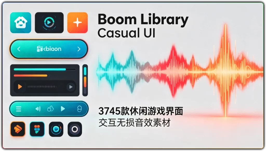 图片[1]-Boom Library Casual UI丨3745款休闲游戏界面交互无损音效素材-资源汇集