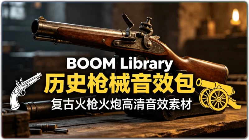 BOOM Library 历史枪械音效包 | 复古火枪火炮高清音效素材-资源汇集