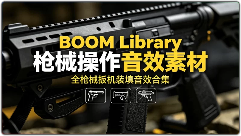 BOOM Library 枪械操作音效素材 | 全枪械扳机装填音效合集-资源汇集