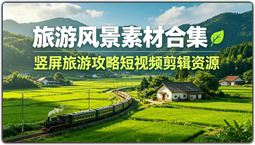 图片[1]-旅游风景素材合集丨竖屏旅游攻略短视频剪辑资源-资源汇集