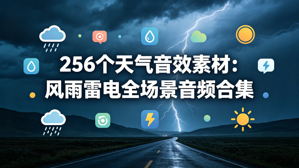 图片[1]-天气音效素材合集丨256 款风雨雷电全场景音频资源-资源汇集