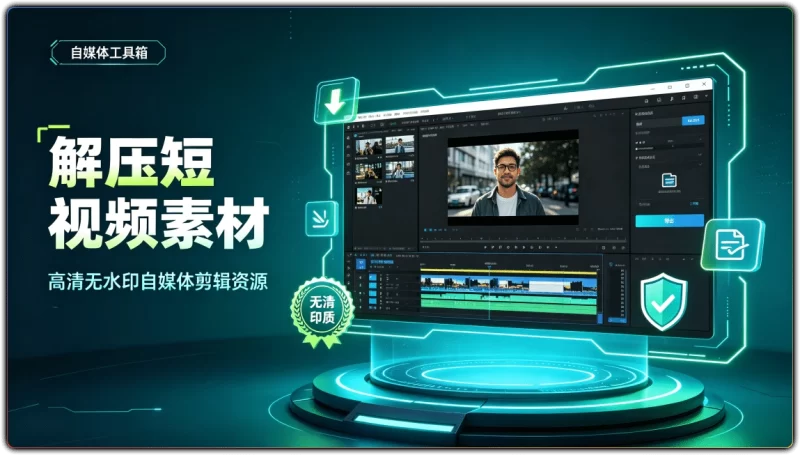 解压短视频素材丨高清无水印自媒体剪辑资源-资源汇集
