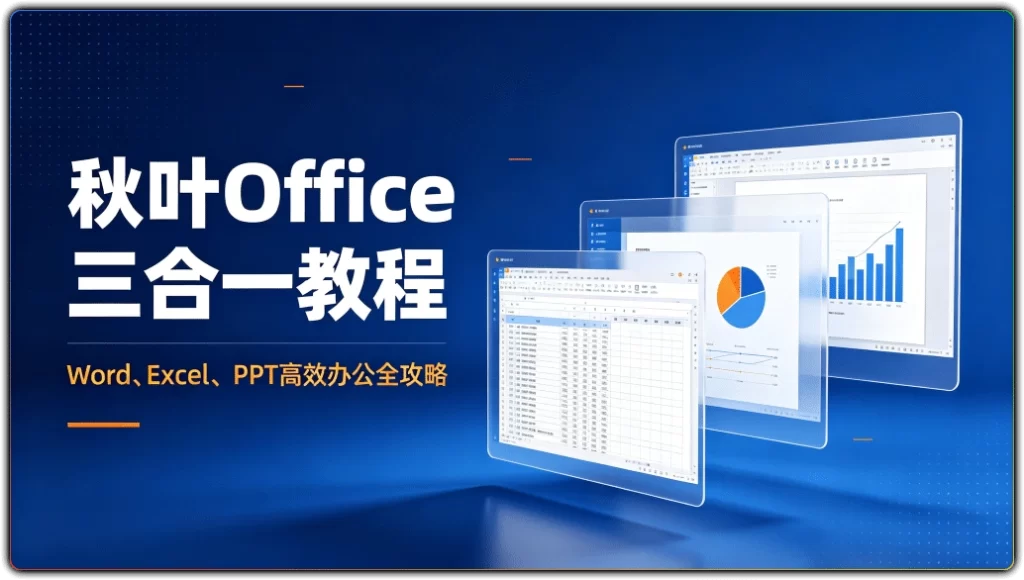 图片[1]-秋叶Office三合一教程丨Word Excel PPT高效办公实战全攻略-资源汇集