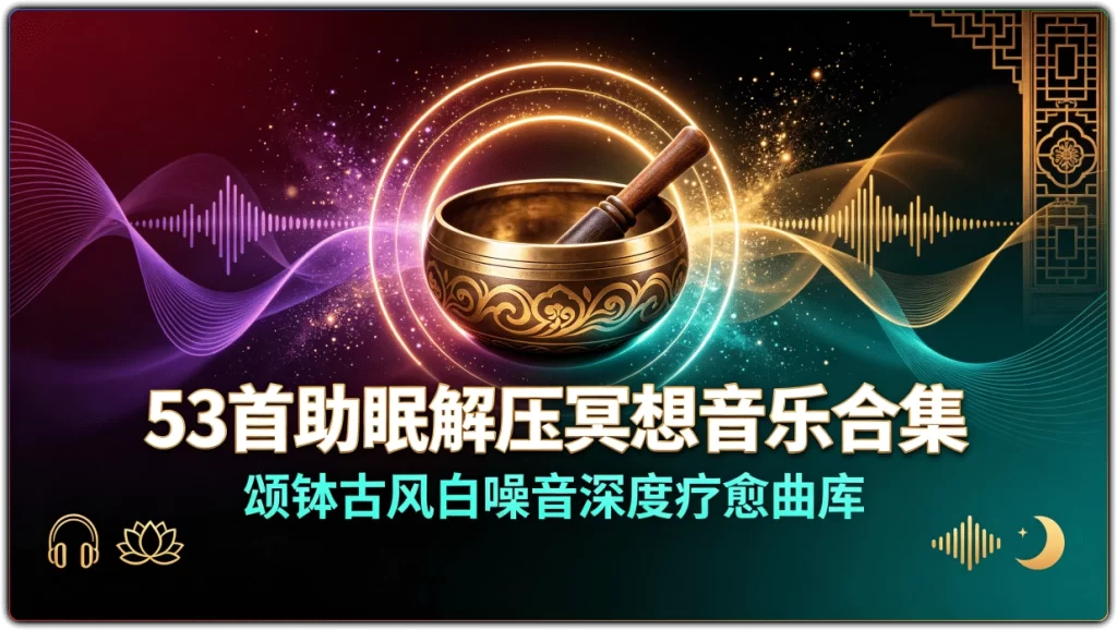 图片[1]-53首助眠解压冥想音乐合集丨颂钵古风白噪音深度疗愈曲库-资源汇集