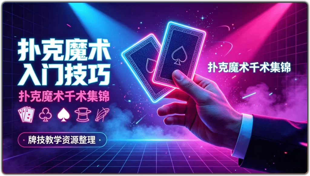 图片[1]-扑克魔术入门技巧 | 扑克魔术千术集锦 牌技教学资源整理-资源汇集