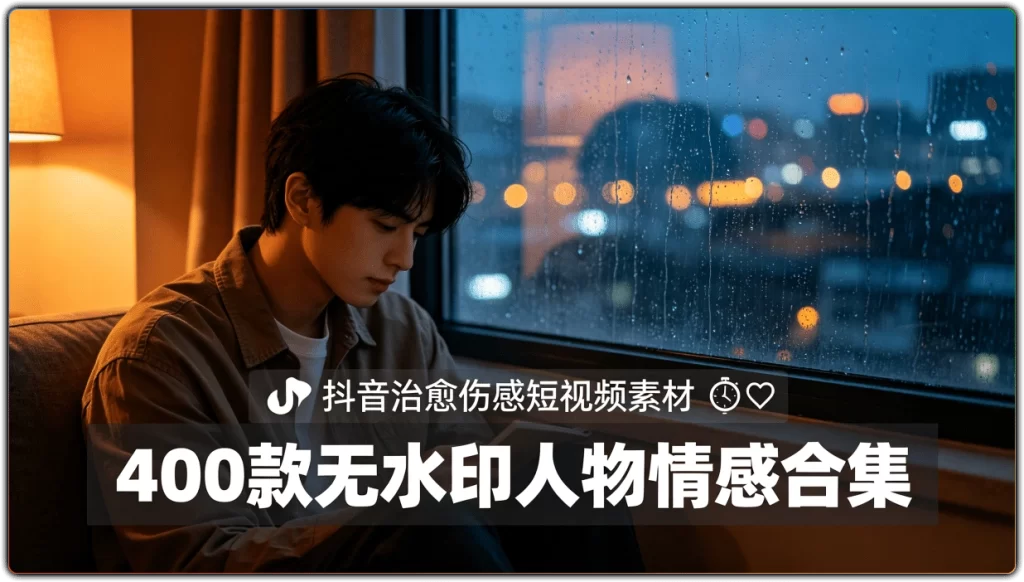 图片[1]-抖音治愈伤感短视频素材 | 400款无水印人物情感合集-资源汇集