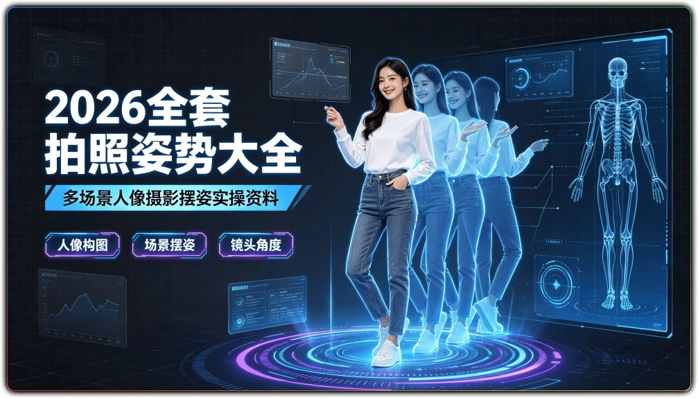 图片[1]-2026全套拍照姿势大全 | 多场景人像摄影摆姿实操资料-资源汇集