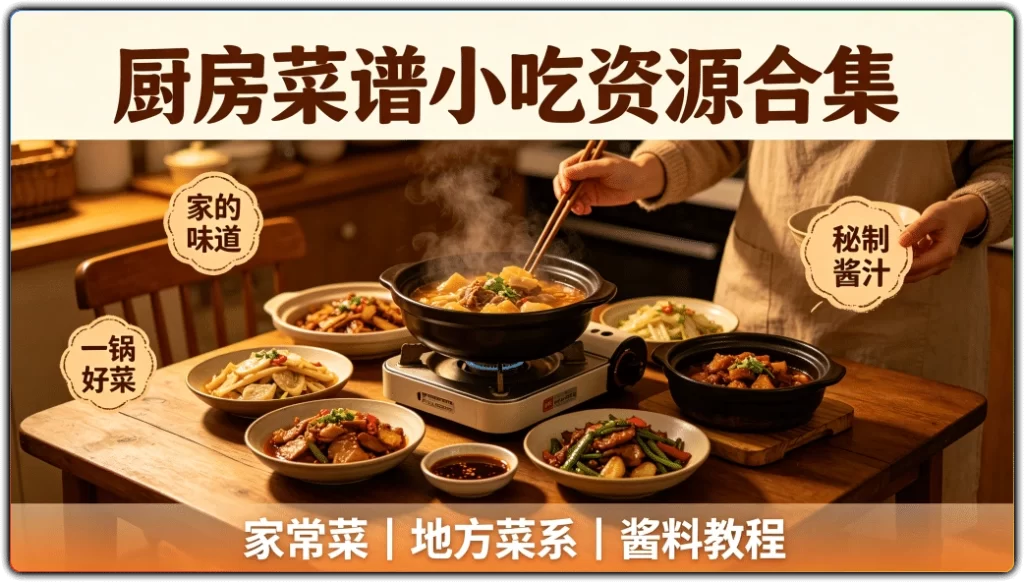 图片[1]-厨房菜谱小吃资源合集丨家常菜地方菜系酱料教程全收录-资源汇集