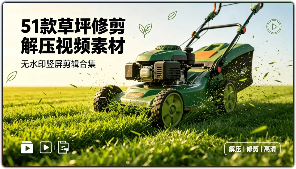 图片[1]-51款草坪修剪解压视频素材丨无水印竖屏剪辑合集-资源汇集