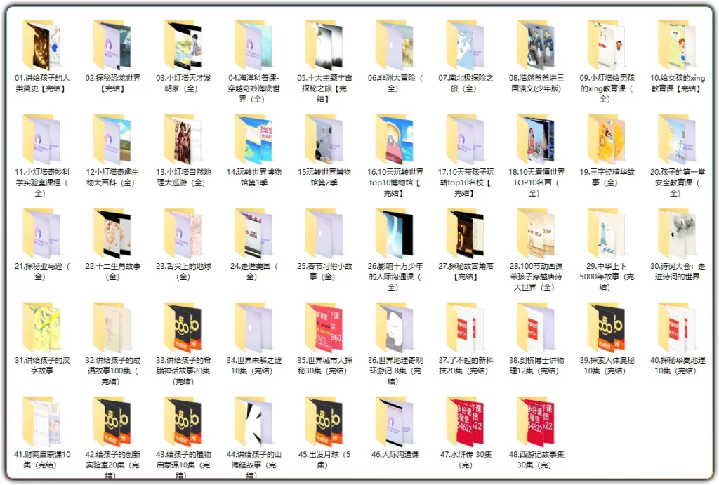 图片[2]-小灯塔启蒙动画48部丨儿童启蒙早教科普课程大全-资源汇集