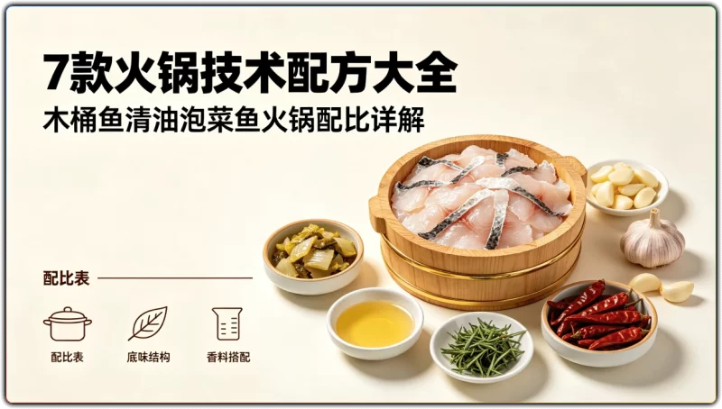 7 款火锅技术配方大全 | 木桶鱼清油泡菜鱼火锅配比详解-资源汇集