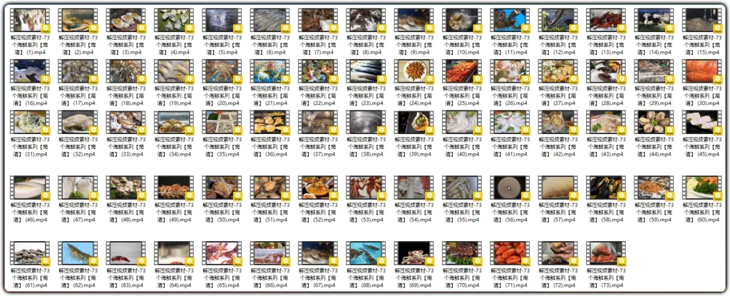 图片[2]-海鲜解压视频素材合集丨73部高清MP4自媒体剪辑资源-资源汇集