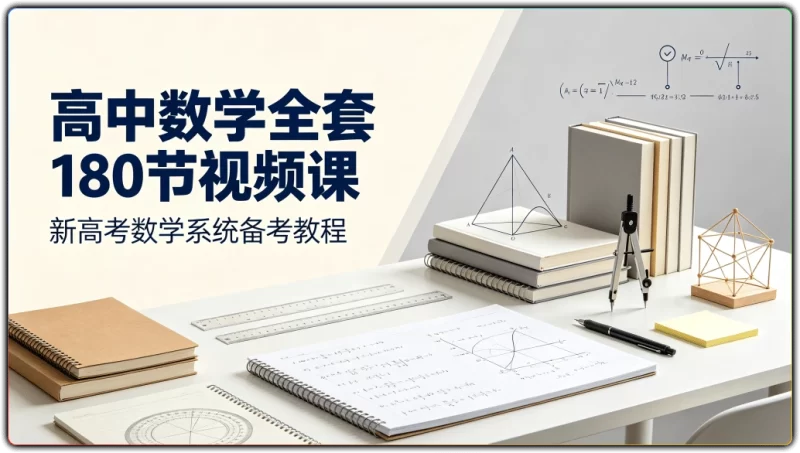 高中数学全套180节视频课丨新高考数学系统备考教程-资源汇集