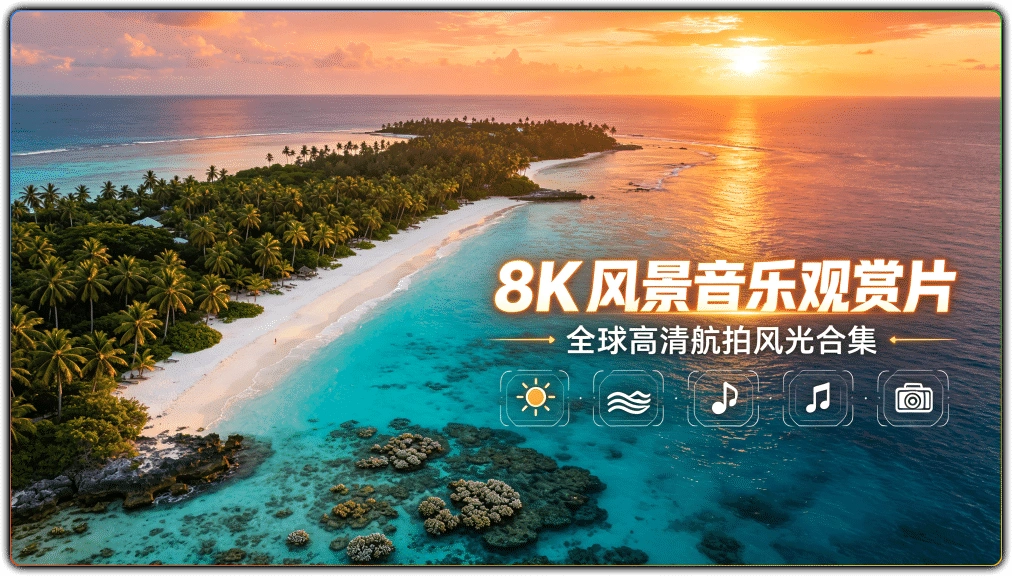 图片[1]-8K 风景音乐观赏片丨全球高清航拍风光合集-资源汇集