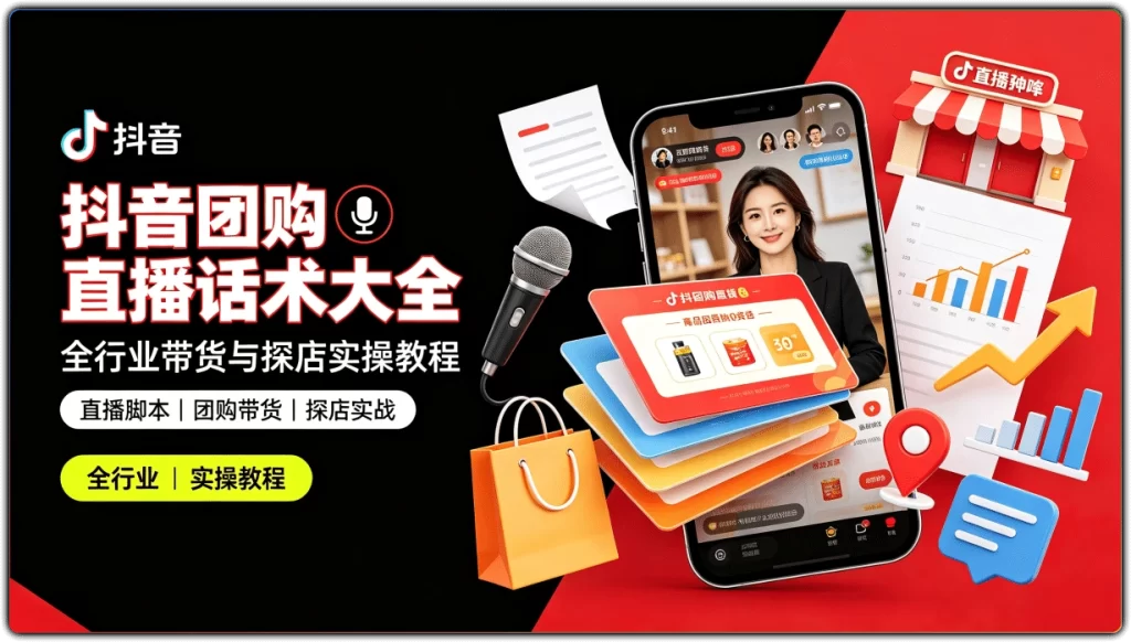 图片[1]-抖音团购直播话术大全 | 全行业带货与探店实操教程-资源汇集